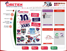 Tablet Screenshot of chretien-materiaux.fr